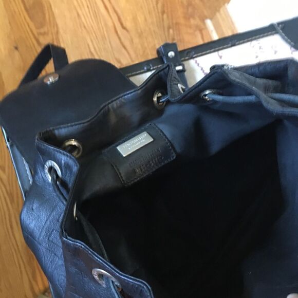 Fendissime Black leather backpack